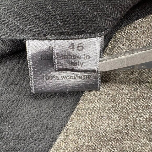 John Varvatos Mens Gray Pure Wool Flat Front Straight Leg Dress Pants Size 46 - Picture 7 of 12